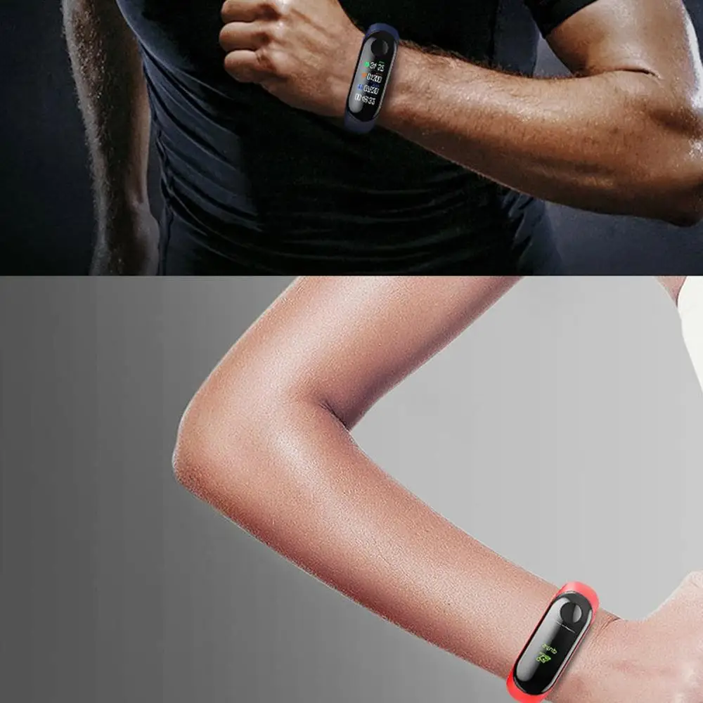 M3X Big Touch Screen Smart Bracelet IP68 Waterproof Healthy Sleep Monitoring USB Direct Charge Smart Watch