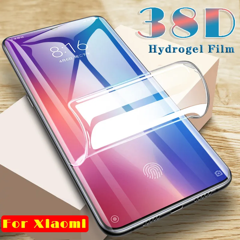 38D полное покрытие экрана протектор для Xiaomi Mi 9 9x 9se 9t Pro Гидрогелевая пленка Xiaomi Mi A2 A3 Lite cc9 Pro cc9e 6X Play не стекло