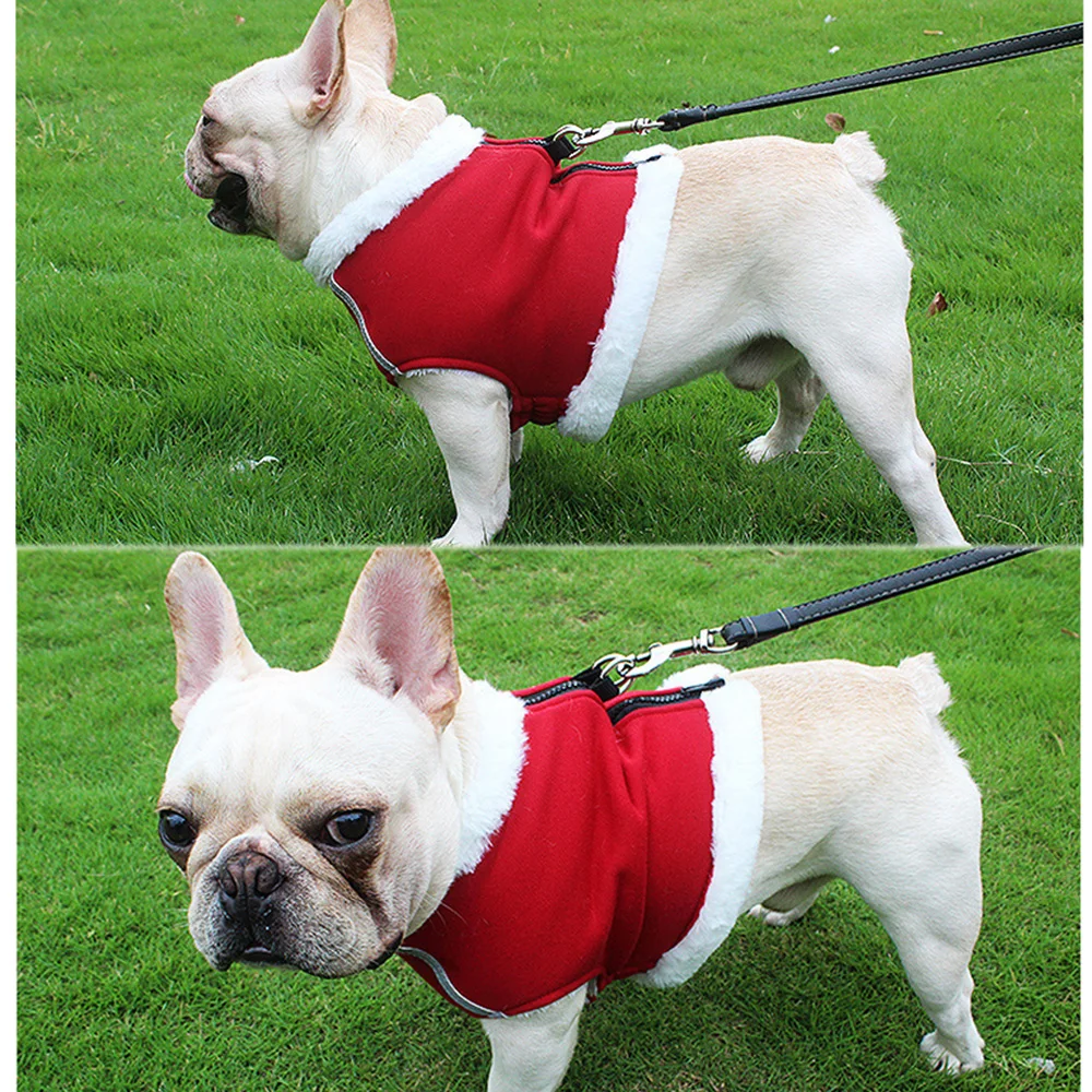 

Winter Pet Dog Clothes Windproof Dog Vest Down Jacket Puppy Small Dogs Clothes Warm Chihuahua Apparel Pet Supplies with Leash