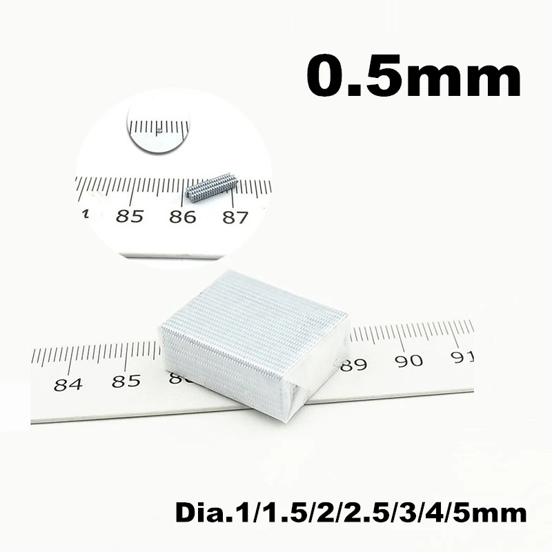 

0.5 Thin Magnet Diameter 1-10 Micro Disc Imanes De Neodinio Medical Neodymium Sensor Mini Metal Magnetic Stick 200pcs