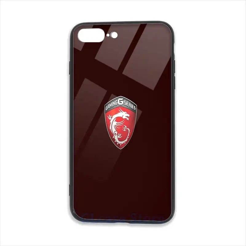 msi gaming logo phone case for iphone 11 pro 2020 x xr xs max 8 7 6 6s plus 5s soft tpu glass back cover fitted cases aliexpress iphone 11 pro 2020 x xr xs max 8