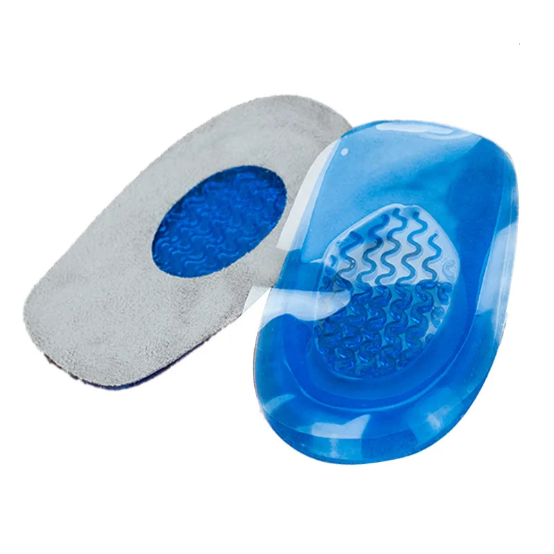 Heel Pad Silica Gel Half Insole Heel Spur Relieve Foot Pain Gel Heel Pad Heel Cushion Soles Feet Care Inserts