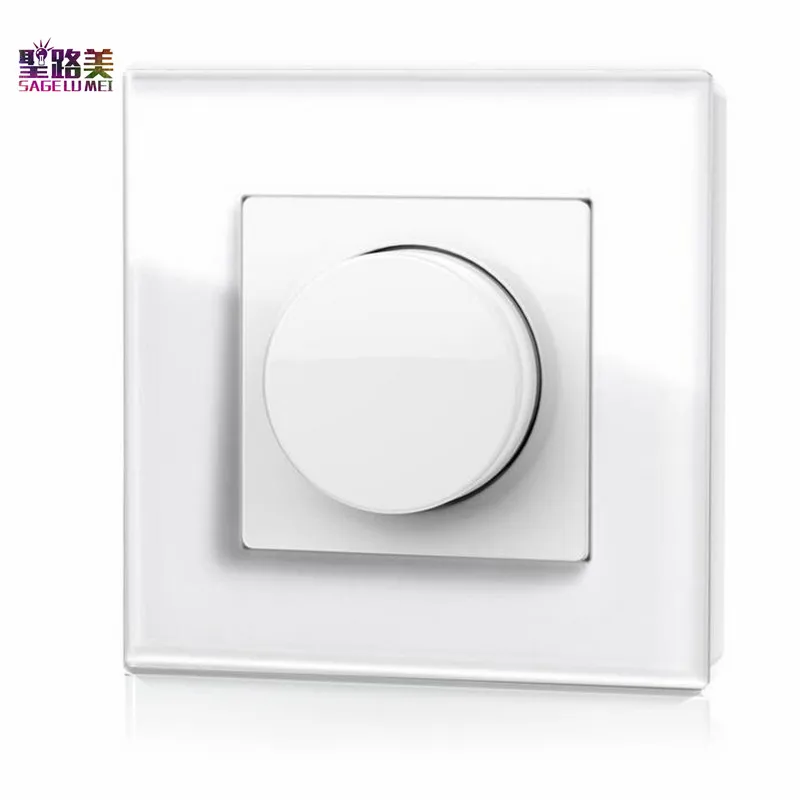 ST1 AC100-240V AC Triac вращающаяся стеклянная панель диммер Вращающаяся ручка