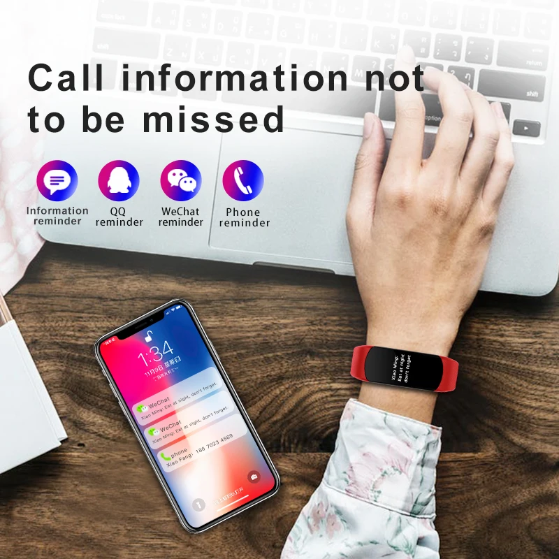 Longet C5 умный браслет для мужчин и женщин фитнес контроль сна трекер Smartband Водонепроницаемый Спорт для ios android+ коробка