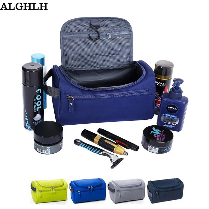  ALGHLH Wome Unisex Blue Print Hanging Toiletry Clear Travel Storage Bag Cosmetic Carry Toiletry Org