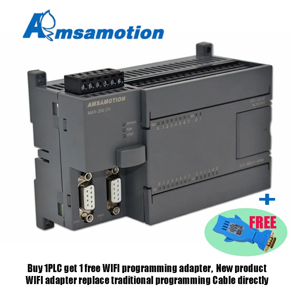 Заменить PLC CPU224XP программируемый контроллер PLC релейный выход с wifi адаптер программирования Amsamotion Заводская распродажа