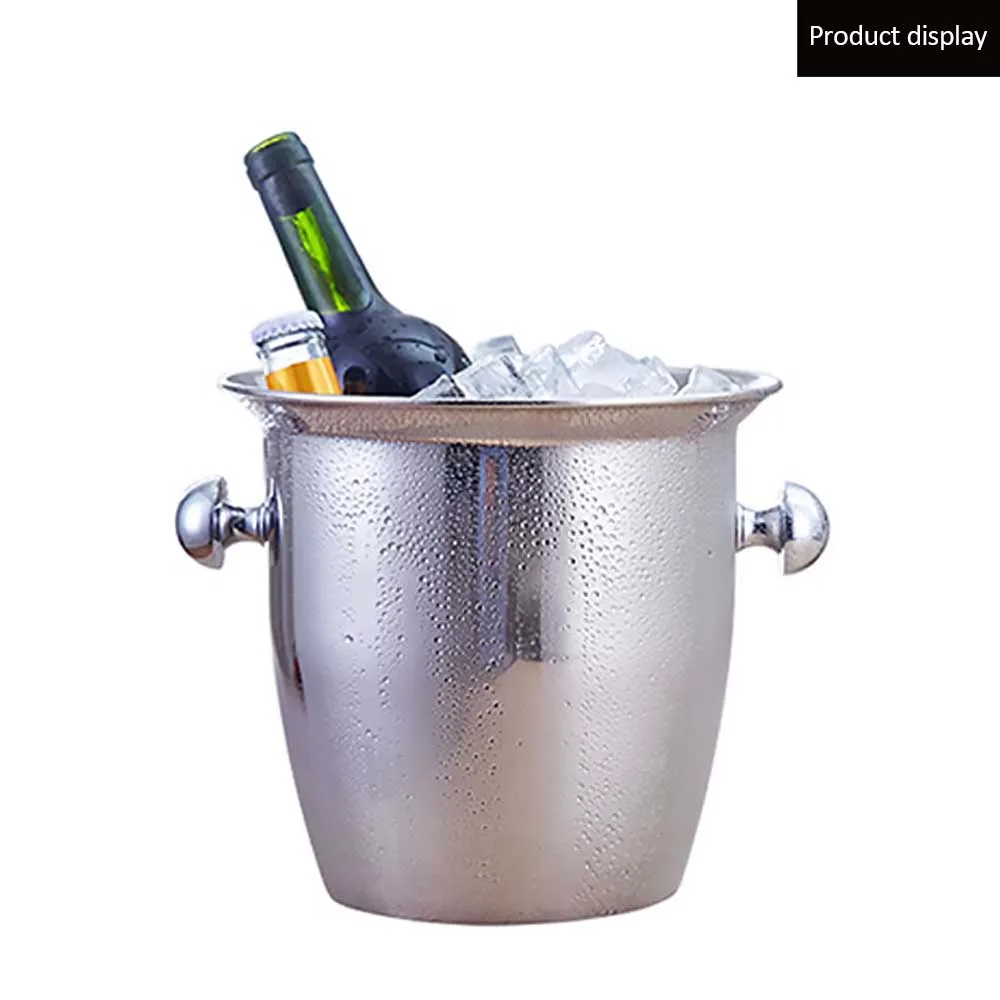 2L/5L нержавеющая сталь утолщенная красное вино ледяное ведро охладитель коробка утолщение шампанского ведро льда ведро вина охладитель для отеля бар 5