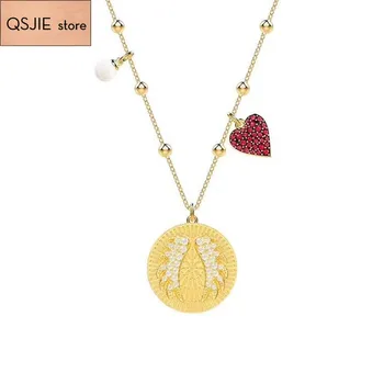 

QSJIE High quality SWA shiny Wing . Elegant women's necklaces Glamorous fashion jewelry