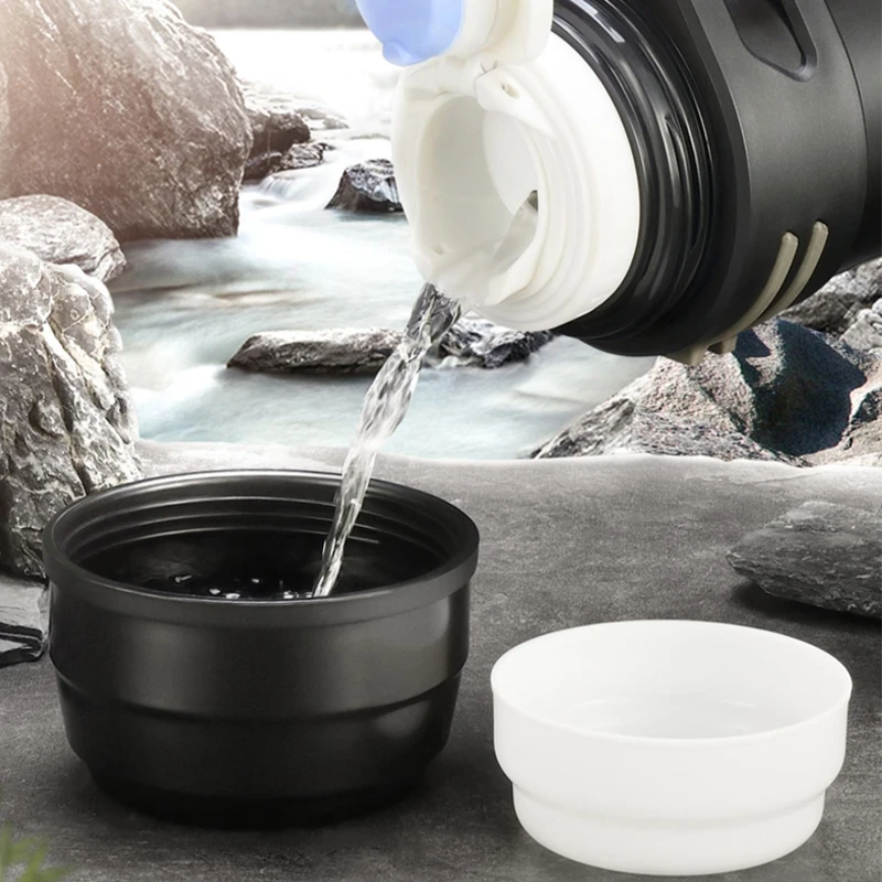1200ml-2500ml304 термос из нержавеющей стали чашка Открытый чайник дорожная домашняя кружка Термопот большой емкости прочная изоляция