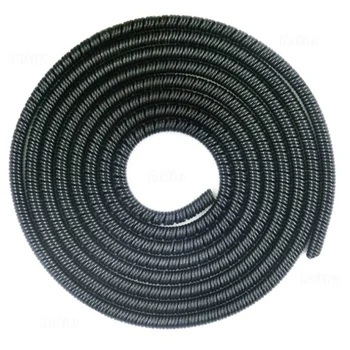 

1.4M Colors Data Cable Protective Sleeve Spring Twine For Iphone Android Usb Charging Earphone Case Cover Bobbin Winder(Black)