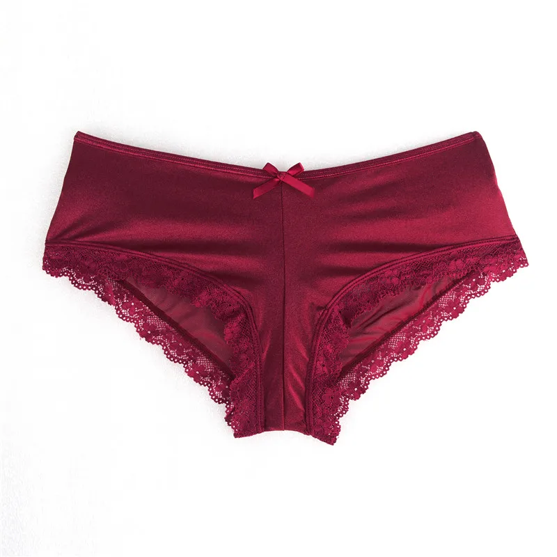 Red panty Comeonlover Lace See-through Lady Underwear Hollow Out Red Black Enchanting Panties Queen Size Fashion Sexy Culotte Femme PI5171 - Цвет: Red panty