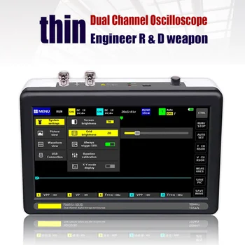 

Pocket Sized 7inch Screen Engineering Oscilloscope Set For Electronic Maintenance 8MB Multifunctional Digital Storage Detecting
