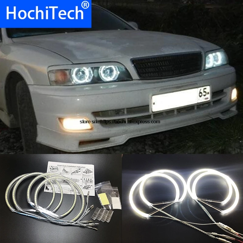HochiTech для Toyota X100 Chaser 1996 2001 6 й ультра яркий SMD белый светодиодный ангельские глазки