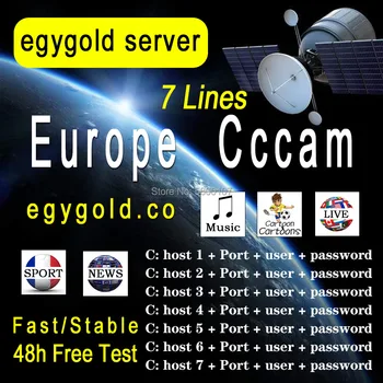 

Support the European Egygold server Cccam cline stable latest 1 year Spain Italy satellite receiver with Europe Cccam HD channel