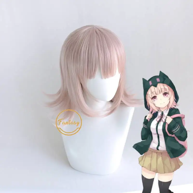 Парик для косплея Nanami ChiaKi Danganronpa синтетические термостойкие женские волосы +