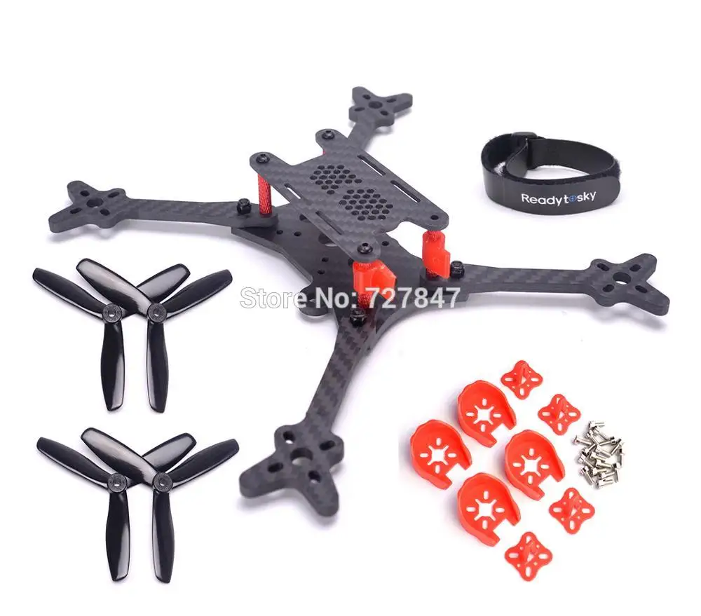 

FLOSS 2 215 215mm FPV Carbon fiber Quadcopter frame 5 inch with 4mm arm + 5045 Propeller for FPV Racing drone Quadcopter
