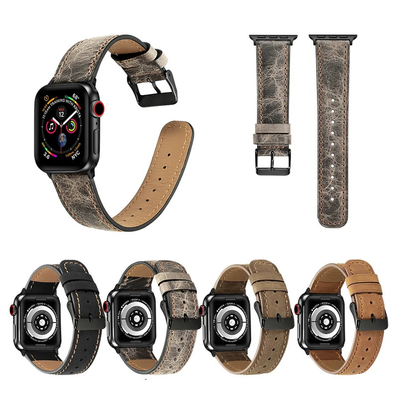Аксессуары для наручных часов для apple watch, ремешок 42 мм, 38 мм, Версия 44 мм 40 мм iwatch apple watch ремешок 4/5/3/2/1 браслет из натуральной кожи ремень