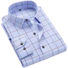 Men Shirt Long Sleeve Floral Printing Plaid Fashion Pocket Casual Shirts 100% Polyester Soft Comfortable Men Dress Shirt DS375 ► Photo 3/6