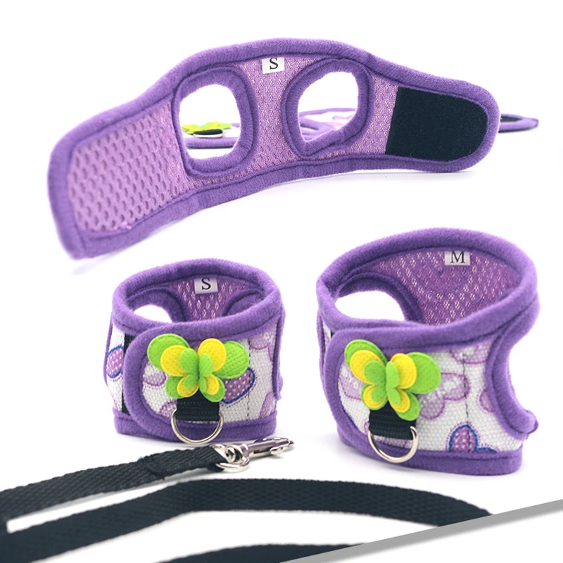

Small Pet Two-legged Chest Strap Outdoor Traction Rope Leash Clothes For Chinchilla Dutch Guinea Pig Breathable Denim Corset