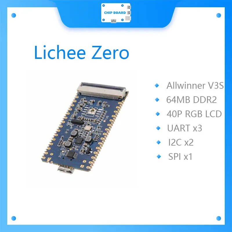Sipeed Lichee Pi Zero 1,2 GHz Cortex-A7 512Mbit DDR Allwinner v3s Core Junta de Desarrollo Mini PC