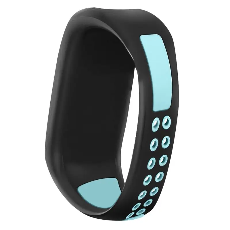 Two-color Silicone Breathable Watchband Wrist Strap Sports Bracelet Replacement for smart watch