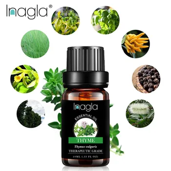 

Inagla Thyme Essential Oil Pure Natural 10ML Pure Essential Oils Aromatherapy Diffusers Oil Healthy immune Air Fresh Care