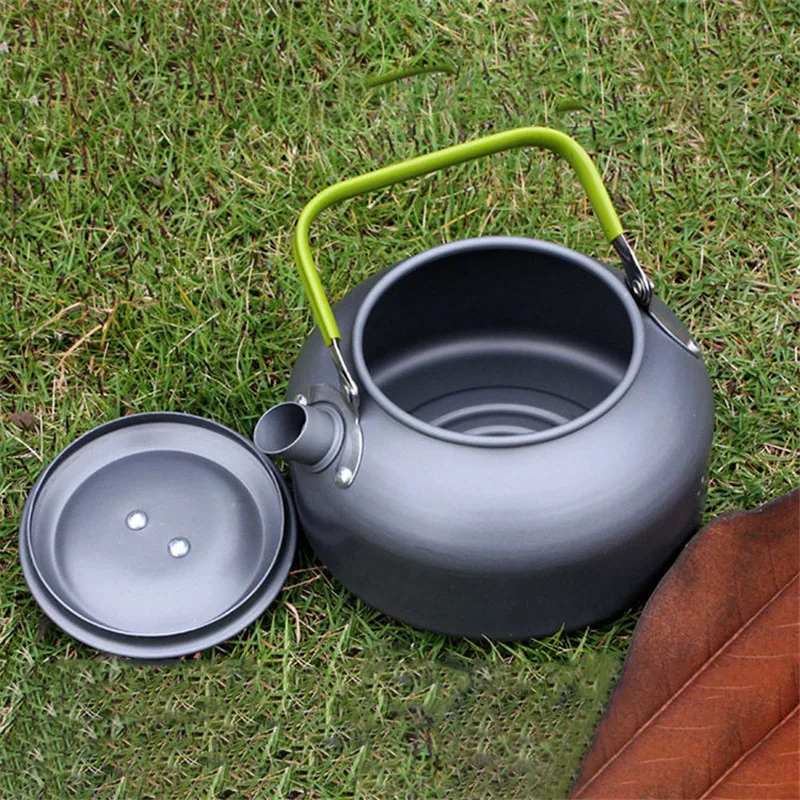 

0.8L/1.2L Portable Water Kettle Coffee Maker Kettle Anodised Aluminum Handle Kettle Home Outdoor Camping Hiking Sports Bottle