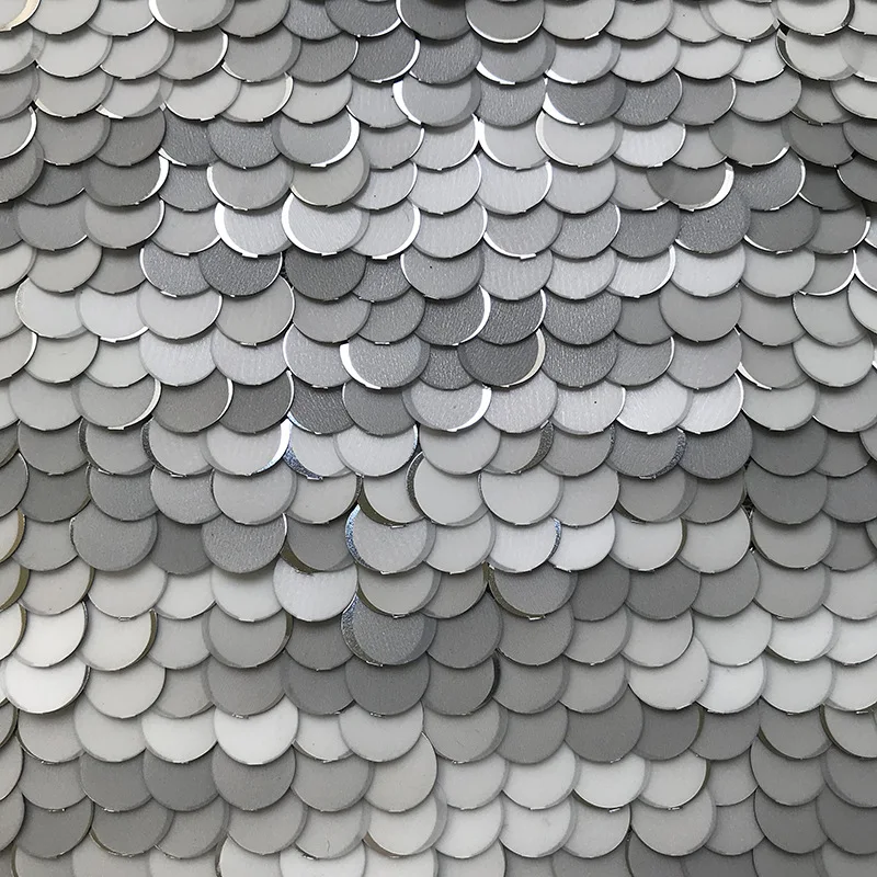 Новинка, Ins,, 9 мм, с двойными пайетками, вышитая ткань, дизайнерское модное платье DIY, материал Tecido Telas staffen 180x125 см