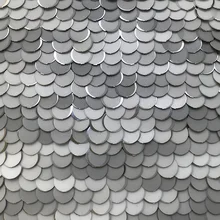 Новинка, Ins,, 9 мм, с двойными пайетками, вышитая ткань, дизайнерское модное платье DIY, материал Tecido Telas staffen 180x125 см