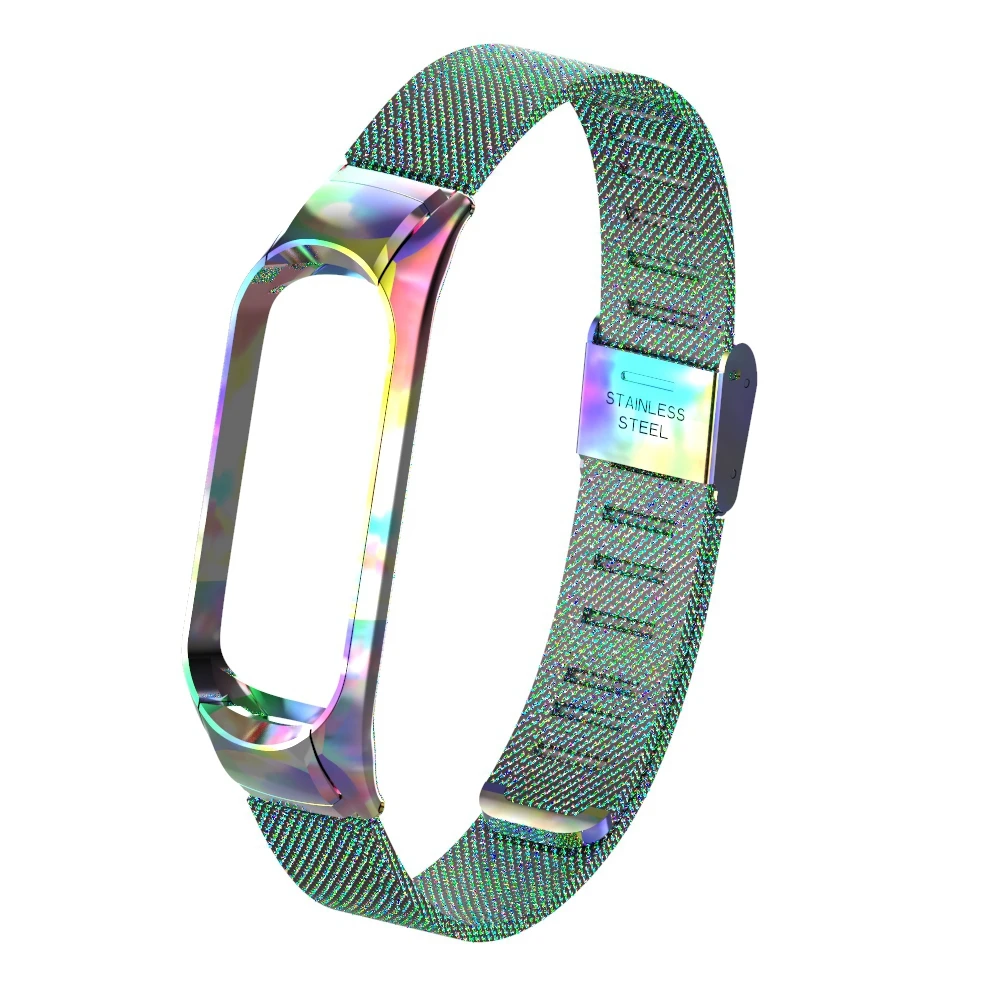 Металлический ремешок для mi band 3 4 Смарт часы нержавеющая стальные браслеты для Xiaomi mi группа 4 NFC глобальной браслет Мода для mi band 3