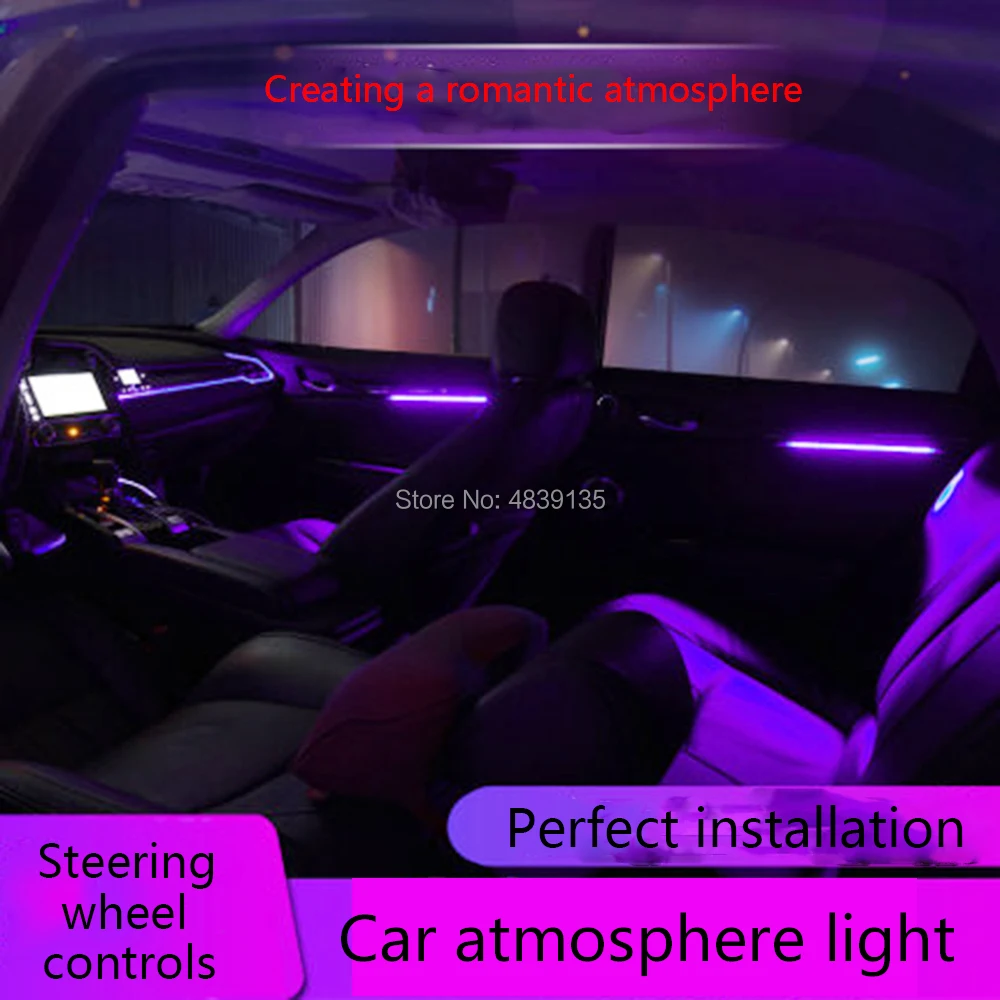 

Suitable for 10th generation Civic car atmosphere light door panel decoration light 11 color LED breathing modified light