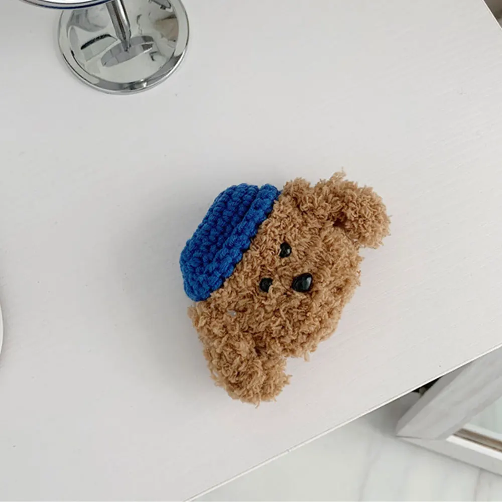 Плюшевый чехол для AirPods, беспроводной Bluetooth чехол для Apple AirPod 2, 1 чехол, аксессуары, зарядная коробка для Air pods