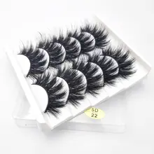 Huarujing 5 пар 3D норковые накладные ресницы натуральные/толстые длинные ресницы для макияжа инструменты для наращивания