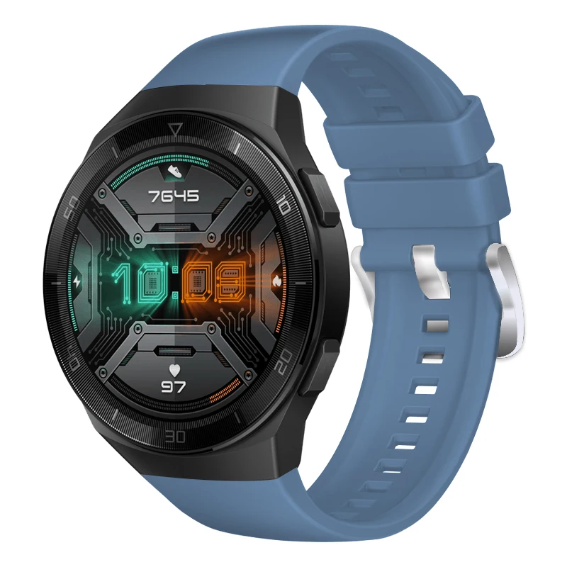 Sport Silicone Watchband Strap for Smartwatch - Original Replacement Bracelet Wristband, 22mm