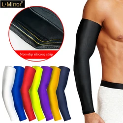 L.Mirror 1Pcs Cooling Arm Sleeves Cover UV Sun Protection Armband Basketball Golf Athletic Sport Running Compression Sleeve New