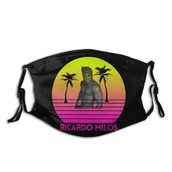 

Anti Bacterial Haze Protection Cover Ricardo Milos Circle Aesthetic Reusable Mouth Mask With PM2.5 Filters Retro Respirator