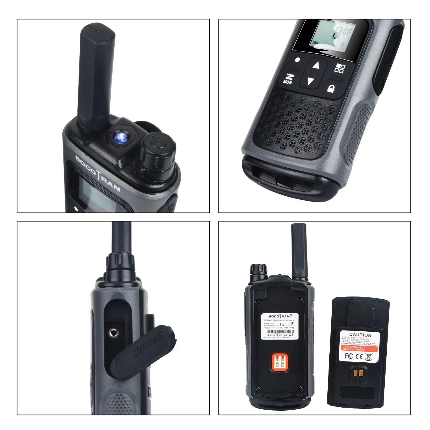 Rechargeable walky talky long distance T80 pmr walkie talkie with privacy  code VOX PMR446 ham Radio License free two way radio AliExpress