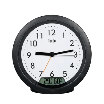 

Alarm Clock Pointer Thermometer hygrometer Display Digital Automatic Backlight Snooze Classic Table Bedside Clocks Home Decor
