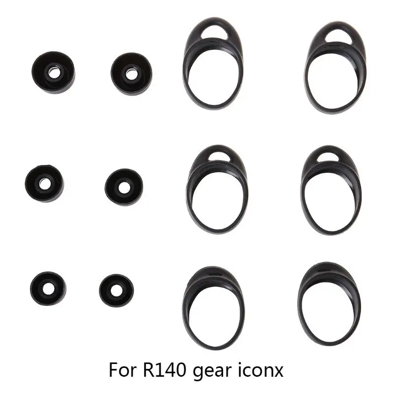 3 пары силиконовых защитных чехлов Защитные комплекты для samsung gear iConX SM-R140 Bluetooth аксессуары для наушников