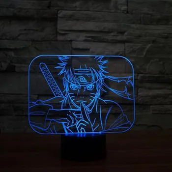

Naruto 3D LED RGB Night Light 7 Color Change Desk Light Action Figures 2227 Kids Home Christmas Toys