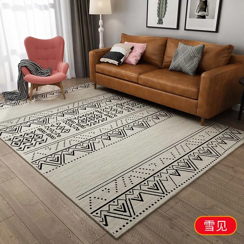 Bohemian Style Thicken Short Fluff Print Carpet For Living Room Bedroom Anti-slip Floor Mat Fashion Kitchen Carpet Area Rugs - Цвет: 03