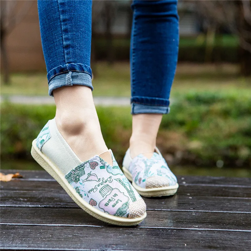 

Spring Summer New Style Fashion Korean-style Slip-on Trend Versatile Breathable WOMEN'S Casual Shoes Driving Shoes Low Top STUDE