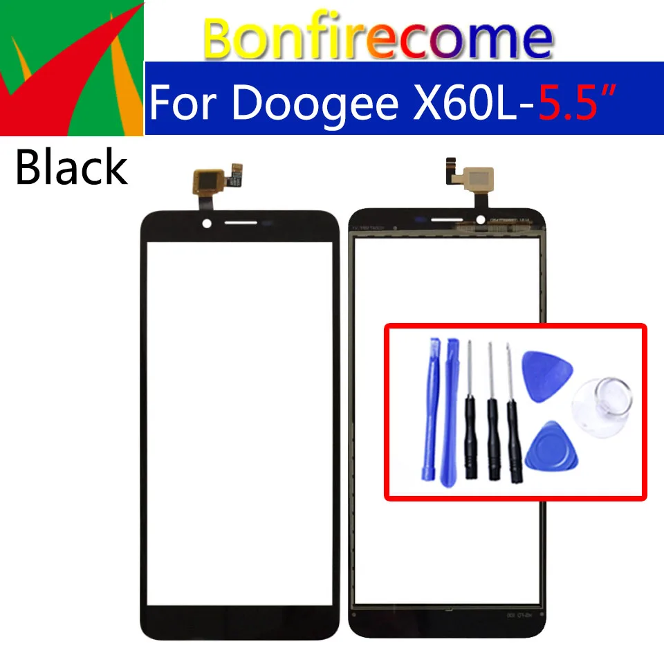 Сенсорный экран 5 дюйма Для Doogee X60L дигитайзер стеклянная панель объектива