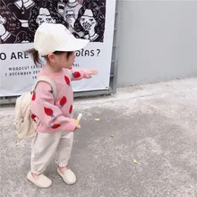 Новинка года; сезон осень; стильная детская одежда в Корейском стиле для мужчин и женщин; детские ковбойские повседневные брюки с большим низом; модные детские брюки