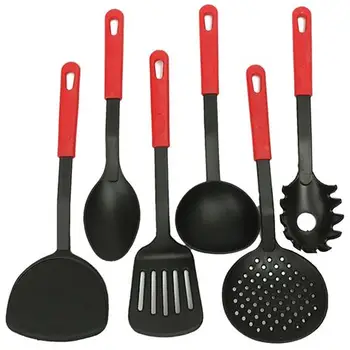 

6 Piece Home Kitchen Sets Cooking Tools Nylon Spatula Spoon Utensils Cookware