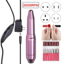 Электрический сверлильный станок для ногтей, аппарат для маникюра, фрезы, электрический шлифовальный станок для ногтей, педикюр, сверло для ногтей, маникюр