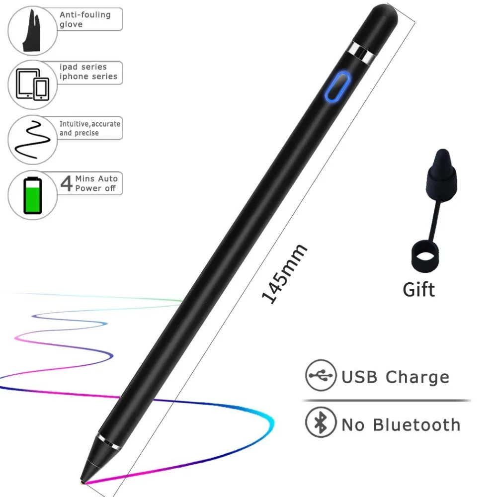 Стилус ручка сенсорный экран для планшета iPad iPhone samsung huawei тонкий точечный карандаш для IOS Android активный емкостный сенсорный экран