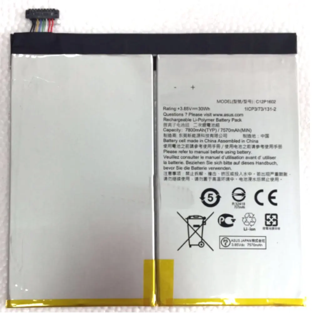 3500mah Original size battery for ASUS ZenPad 3S 10 Z10 Z500KL P001 P00I ZT500KL C12P1602 Tablet | Мобильные телефоны и