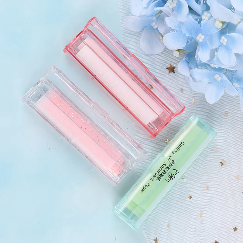 Hot 1Roller Oil Absorbing Paper Tissue Papers Makeup Cleansing Face Paper Absorb Blotting Sheets Unisex Face Cleanser Face Tool