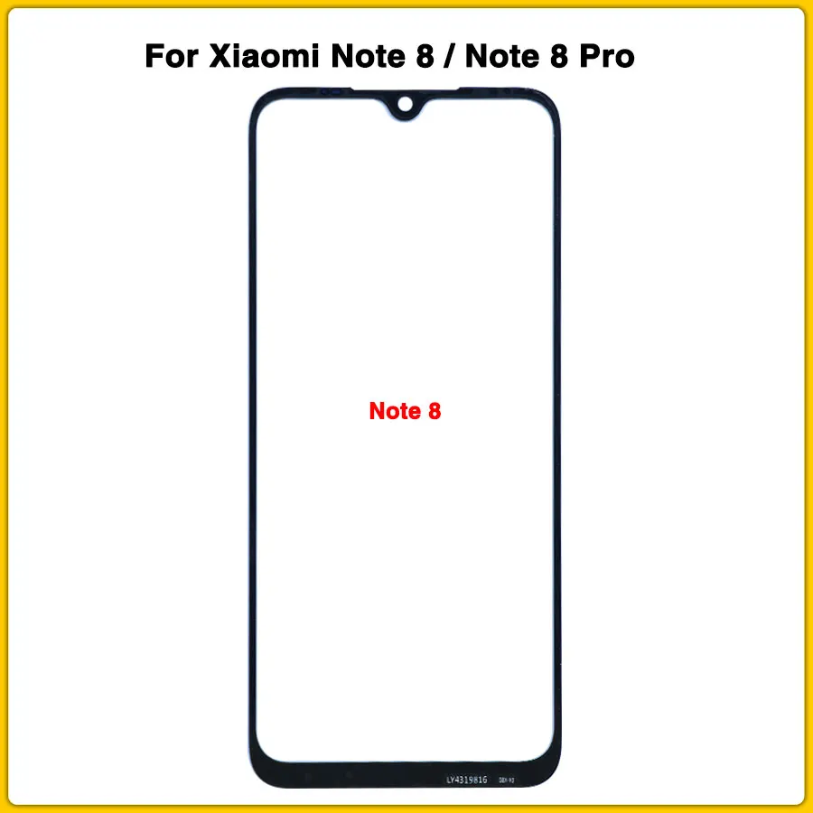 AAA+++ Note 8 сенсорный экран для Xiaomi Redmi Note 8/Note 8 Pro сенсорный экран панель дигитайзер сенсор Переднее стекло Замена объектива